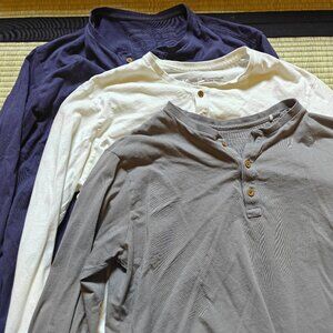 Pack of Three Small Patagonia Organic Cotton Henleys